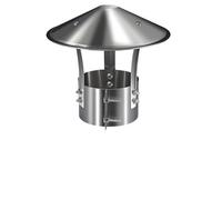 Chapeau de Cheminée, Couvercle de Pluie de Toit en Acier Inoxydable, 100mm 130mm 150mm 180mm 200mm 250mm Évent de Toit Conique pour Tuyaux de Poêle Cheminée(180mm/7in)