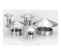 Chapeau de cheminée, couvercle supérieur de ventilation et d'échappement circulaire de toit, chapeau de cheminée d'évent de cheminée de toit, capuchon d'échappement de cheminée(110mm/4.3in)