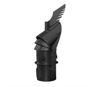 Chapeau de cheminée Dragon à enficher, acier inoxydable, Ø 180 mm, noir