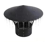Chapeau de Cheminée en Acier Inoxydable 125mm, Chapeau Cheminée Anti Pluie 135mm 153mm 200mm, Capot de Cheminées pour Tuyaux de Poêle, Conduit Fumée Couvercle en Forme de Parapluie(200mm/7.9in)