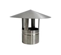 Chapeau de cheminée en acier inoxydable 304, résistant à la pluie et à la neige - Couvercle d'extrémité de tuyau d'évacuation de toit de 100 à 200 mm for sortie(150mm)