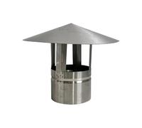 Chapeau de cheminée en acier inoxydable 304, résistant à la pluie et à la neige - Couvercle d'extrémité de tuyau d'évacuation de toit de 100 à 200 mm for sortie(120mm)