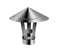 Chapeau de cheminée en acier inoxydable Chapeau de cheminée en acier inoxydable 304, cône réglable, protection contre la pluie et les débris(30cm*12.5cm/11.8in*4.9in)