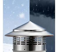 Chapeau de Cheminée en Acier Inoxydable,Conique Chapeaux de Pluie Et De Neige,Capuchon de Pluie, Embout de Cheminée,Couvercle de Cheminée pour Tuyau,Hotte d'aération(200mm/7.875inch)