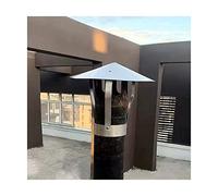 Chapeau de cheminée en acier inoxydable, pare-pluie, sortie d'air ronde supérieure, chapeau de toit, chapeau de cheminée polyvalent pour conduit de ventilation, diamètre 27 cm / 10,62 pouces