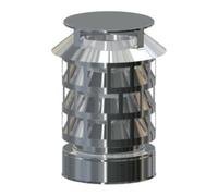 Chapeau de cheminée "Extracteur de fumée" avec couvercle amovible - double paroi - Reuter Systèmes DW 160 mm