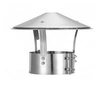 Chapeau de Cheminée pare Pluie Inox pour Conduit de Fumée, Hotte d'aération, Couvercle de Cheminée, Tuyaux de Poêle, Diameter 75/100/130/160/200/250/315mm(230mm/9.1in)