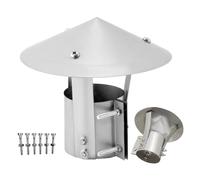 Chapeau De Cheminée Pare Pluie, Sortie De Toit En Acier Inoxydable Résistant À La Chaleur, Chapeau Tubage Chinois Anti-Pluie Et Neige Pour Cheminee Ou Fumisterie(150 mm/5.91 in)