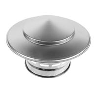 Chapeau de Cheminée Rond en Acier Inoxydable, Anti-pluie | Cône, Montage Toit, Grille Pare-étincelles, Protection la Corrosion Fuites