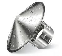 Chapeau de Cheminée Rond Inox, Hotte d’Aération de Toit pour Poêle à Pellets, Capot de Tuyau Anti-Pluie Et Neige pour Tuyau de Poêle, Évent de Toit, Hotte de Pluie(110mm/4.3in)