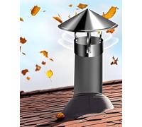 Chapeau de cheminée Rond, résistant aux intempéries et Protecteur, adapté aux cheminées en Briques et aux conduits de Ventilation, conçu pour Une Utilisation extérieure, et Peut être utilisé