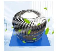 Chapeau de cheminée rotatif en acier inoxydable avec base à griffes, ventilateur à turbine anti-courant descendant for maison, usine, ferme(160mm)