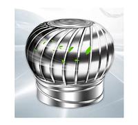Chapeau de cheminée rotatif en acier inoxydable, turbine de ventilation rotative, chapeau de cheminée anti-refoulement pour toiture d'usine, compatible avec la plupart des cheminées standard, 500 mm