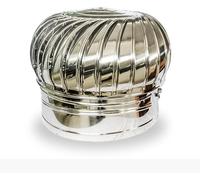 Chapeau de cheminée rotatif - Turbine de ventilation anti-refoulement de 250 mm pour une ventilation efficace, une protection contre les intempéries et une meilleure efficacité du flux d'air