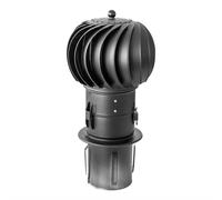 Chapeau de cheminée Turbowent à insérer, acier inoxydable, Ø 250 mm, noir