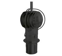 Chapeau de cheminée Turbowent TUZ à insérer, acier inoxydable, Ø 200 mm, noir