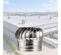 Chapeau de Cheminée Ventilé Anti-refoulement, Couvercle pour Trou Cheminée | Extracteur de Fumées Éolien, Ventilateur Rotatif pour Cheminée, Fonctionne sans électricité Ø 110 250 500 mm(500 mm)