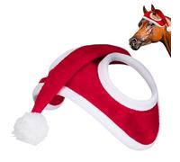 Chapeau de cheval de Noël - Costume de Noël pour animal de compagnie | Chapeau de cheval de Père Noël | Accessoire de fête d'hiver | Équestres Ranch Animaux Parents Amoureux des animaux Planificateurs
