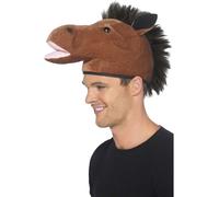Chapeau De Cheval Marron Pour Adultes Jockey Jour De Course Fantaisie