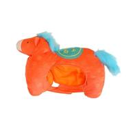 Chapeau de cheval - Mascotte de l'année du cheval imprimée en 3D, pièce de monnaie en cuivre, 48 x 29 cm, en peluche pour tête de cosplay | Costume de tête de dessin animé | pour scène, accessoire pho