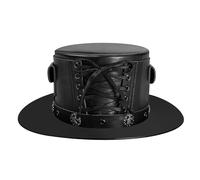 Chapeau de chevalier steampunk pour homme et femme - Chapeau victorien avec ceinture - Unisexe - Chapeau haut de gamme gothique hippie - Accessoires de scène steampunk pour fête