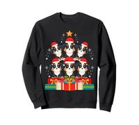 Chapeau de Chien de Montagne Bernois Mignon avec Sapin de Noël Sweatshirt