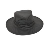 Chapeau de cire Landlord | Chapeau de pluie à large bord | Imperméable grâce au coton ciré, Olive, 56
