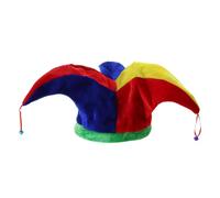 Chapeau de clown multicolore 3 pour adorable et drôle de Mardi Gras pour fête, costume, festival, célébration, défilé - Chapeaux de clown vintage pour adultes - Grand chapeau vintage pour fête de