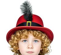 Chapeau de cosplay pour - Chapeau de pirate avec écharpe et plume | Chapeau de costume pour et fille | Accessoire de cosplay léger et respirant - Accessoire de jeu de rôle pour les fêtes