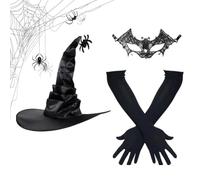 Chapeau de costume de sorcière - Black Halloween, couvre-chefs pointu | Sorcerer wizardd Chapeau pour adultes Kids Cosplay Carnival Stage Play Festival Parade Holiday Event Célébration ACCESSOR