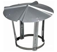 Chapeau de Couverture Ø 153 mm Simple Paroi Inox 304 - pour Fioul/Gaz intérieur - SOVELOR-DANTHERM - AC129