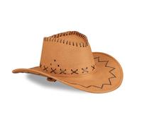 10x Chapeau cowboy, Chapeau occidental, pour adulte, style far ouest, carnaval, chapeau de carnaval, marron