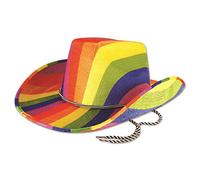 Bristol Novelty Ltd – Chapeau de cow-boy – Déguisement arc-en-ciel – Jouet