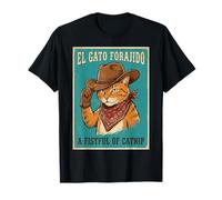 Chapeau de Cowboy Amusant avec Chat Meowdy Western Country Rodéo T-Shirt