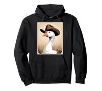 Chapeau de Cowboy Amusant Portant Un Chapeau dans Un Champ Occidental pour Femmes et Hommes Sweat à Capuche