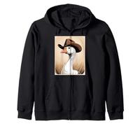 Chapeau de Cowboy Amusant Portant Un Chapeau dans Un Champ Occidental pour Femmes et Hommes Sweat à Capuche