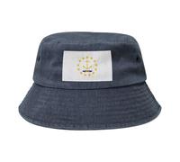 Chapeau de cowboy avec drapeau de l'État du Rhode Island - Noir - Rétro et tendance - Convient à tous les types d'activités de plein air, bleu marine, Taille unique
