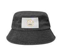 Chapeau de cowboy avec drapeau de l'État du Rhode Island - Noir - Rétro et tendance - Convient à tous les types d'activités de plein air, Noir , Taille unique