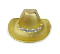 Chapeau De Cowboy - Bling Glitter A Ressenti Un Cap De Cowboy | Western Cowgirl Hat | Accessoire De Costume Disco Pour Halloween, Performance De Scène, Jeu De Rôle, Fête, Festival, Thème Occidental
