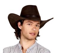 Chapeau de cowboy - BOLAND - Cow-boy - Marron - Adulte - Simili cuir