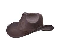 Chapeau de cowboy, chapeaux occidentaux, chapeau de cowboy élégant, chapeau de cowboy élégant, chapeau de cowboy élégant à bords larges (café)