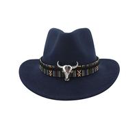 Chapeau De Cowboy Classique Western pour Homme Et Femme À Large Bord en Feutre avec Bandeau Taureau Chapeau Cow Boy De Cowboy Femme Classique Homme Enfant Paille Rose Paille Decoration