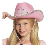 Boland 04104 - Chapeau pour enfants Glimmer avec diadème, bandeau argenté, cordon pour chapeau, Carnaval, Halloween, Fête à thème