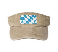 Chapeau de cowboy creux en coton imprimé drapeau bavarois noir, tendance et polyvalent pour toutes les saisons., naturel, taille unique