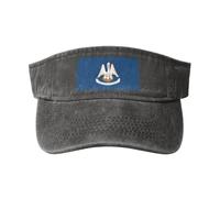 Chapeau de cowboy creux en coton imprimé drapeau de l'État de Louisiane, tendance et polyvalent pour toutes les saisons., Bruyère profonde, taille unique