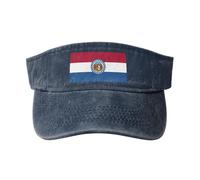 Chapeau de cowboy creux en coton imprimé drapeau de l'État du Missouri, tendance et polyvalent pour toutes les saisons., bleu marine, Taille unique