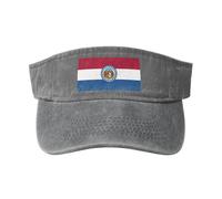 Chapeau de cowboy creux en coton imprimé drapeau de l'État du Missouri, tendance et polyvalent pour toutes les saisons., Gris, taille unique