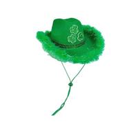 Chapeau de cowboy décontracté de style irlandais sur le thème de la Saint- pour les événements avec file d'attente devant les scènes#Z