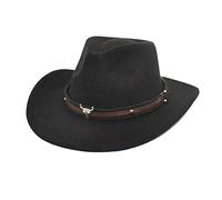 Chapeau de cowboy décoratif pour homme et femme - Style occidental - Chapeau de jazz - Chapeau de chasseur - Chapeau traditionnel pour la fête de la bière - Costume de carnaval - Costume de cowgirl