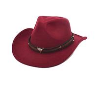Chapeau de cowboy décoratif pour homme et femme - Style occidental - Chapeau de jazz - Chapeau de chasseur - Chapeau traditionnel pour la fête de la bière - Costume de carnaval - Costume de cowgirl